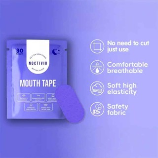 ​Noctivio Anti Snoring Mouth Tape Nose Breathing Improving Reduce Mouth Dryness Better Sleeping Closed Mouth Stickers
