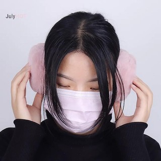 Julyhot Gấp Mùa Đông Ấm Áp Bịt Tai Màu Trơn Earflap Mềm Mại Sang Trọng Làm Ấm Tai Massivedeals