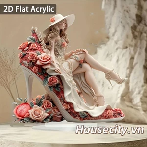 2d Acrylic Flat Đồ Trang Trí Ngày Của Mẹ Trang Trí Mẹ Và Trẻ Em Hình Ảnh In Đồ Trang Trí Để Bàn Cho Tiệc Gia Đình