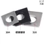 Chất liệu thép không gỉ 304 / 316 Miếng đệm nghiêng vuông GB853 Miếng đệm rãnh thép M8M10M12M14M16M18M20M22M24M27M30