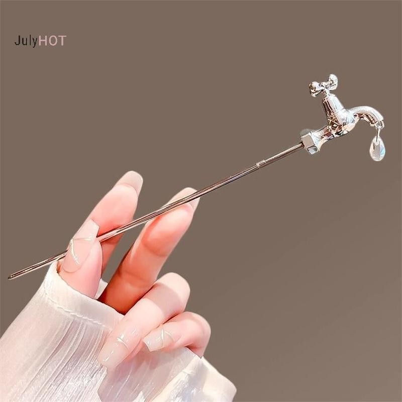 Julyhot Sáng Tạo Vòi Tóc Thời Trang Nữ Kim Loại Kẹp Tóc Nữ Trang Trí Tóc Phụ Kiện Tóc Quà Tặng Massivedeals
