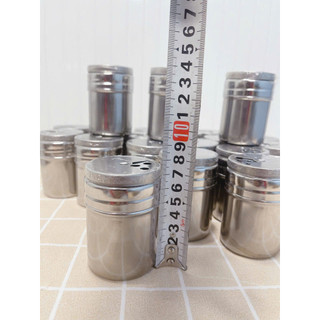 Lọ đựng tăm, hũ hạt tiêu bằng inox 304 nắp xoay loại xịn - Trường An VN