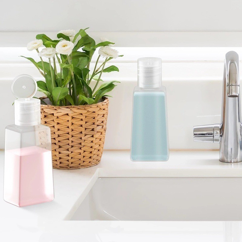 30 / 60 Nhựa Có Thể Đổ Lại Chai Du Lịch Trống Di Động Đóng Gói Báo Chí Cho Lotion Dầu Gội Mỹ Phẩm Bóp Hộp Đựng Dụng Cụ