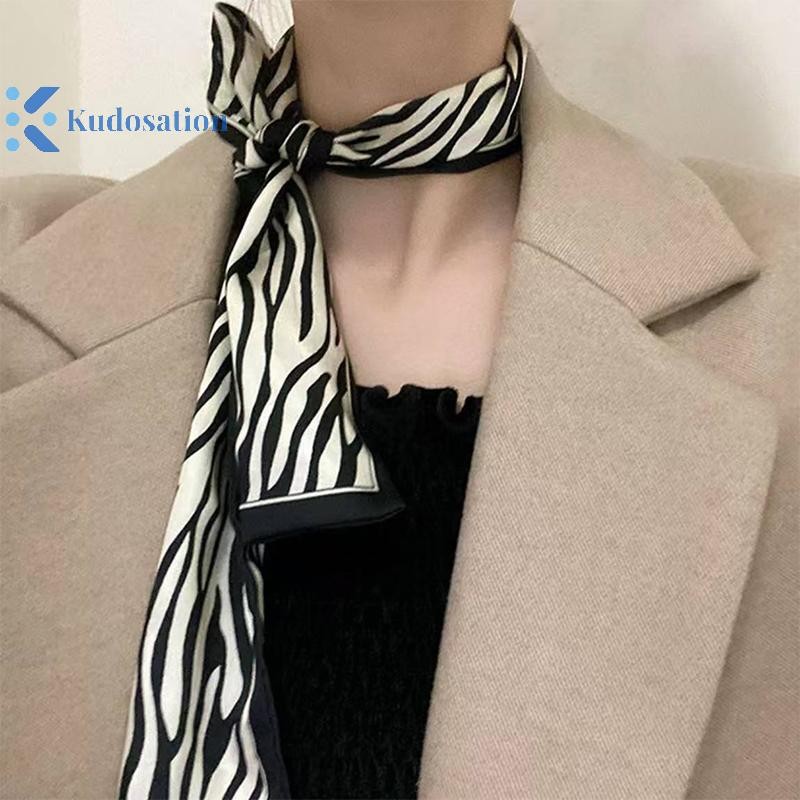Kudosation Nữ N Dài Khăn 190x4.5cm Chấm Bi Dây Buộc Túi Ruy Băng Choker Streamer Nữ Phụ Kiện