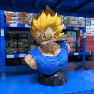 37cm Dragon Ball Anime Hình Gk Magic Vegeta 1: 1 Half Bust Super Saiyan PVC Hình