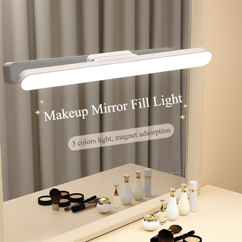 Trang Điểm Lấp Đầy Đèn LED Không Rỉ Tự Dính Phòng Tắm Gương Đèn Bàn Trang Điểm Đèn