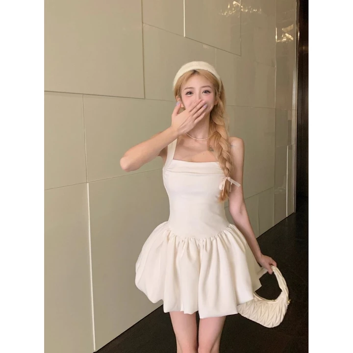 Váy chữ A xòe thanh lịch và thời trang - Váy ôm sát kiểu Hàn Quốc - Váy hè - Váy slip ngắn