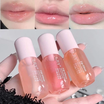 3 Loại Trái Cây Pha Lê Thạch Môi Dầu Hydrating Thủy Tinh Trong Suốt Son Bóng Trong Suốt Môi Plumper Môi Chăm Sóc Môi Mỹ Phẩm Trang Điểm
