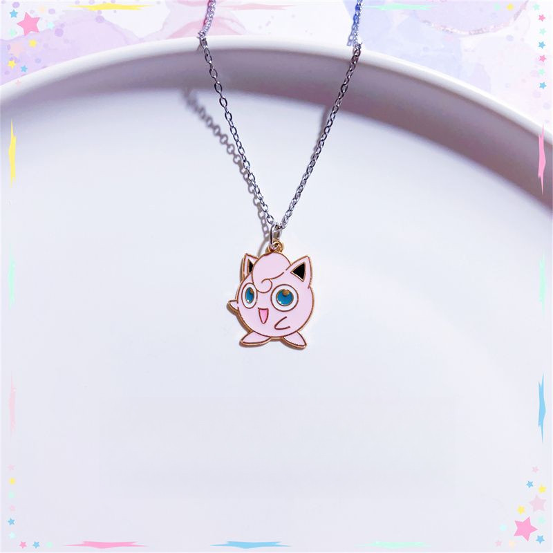 Pokemon Vòng Cổ Pikachu Jiggly Puff Squirtle Charmander Hoạt Hình Vòng Cổ Mặt Dây Chuyền