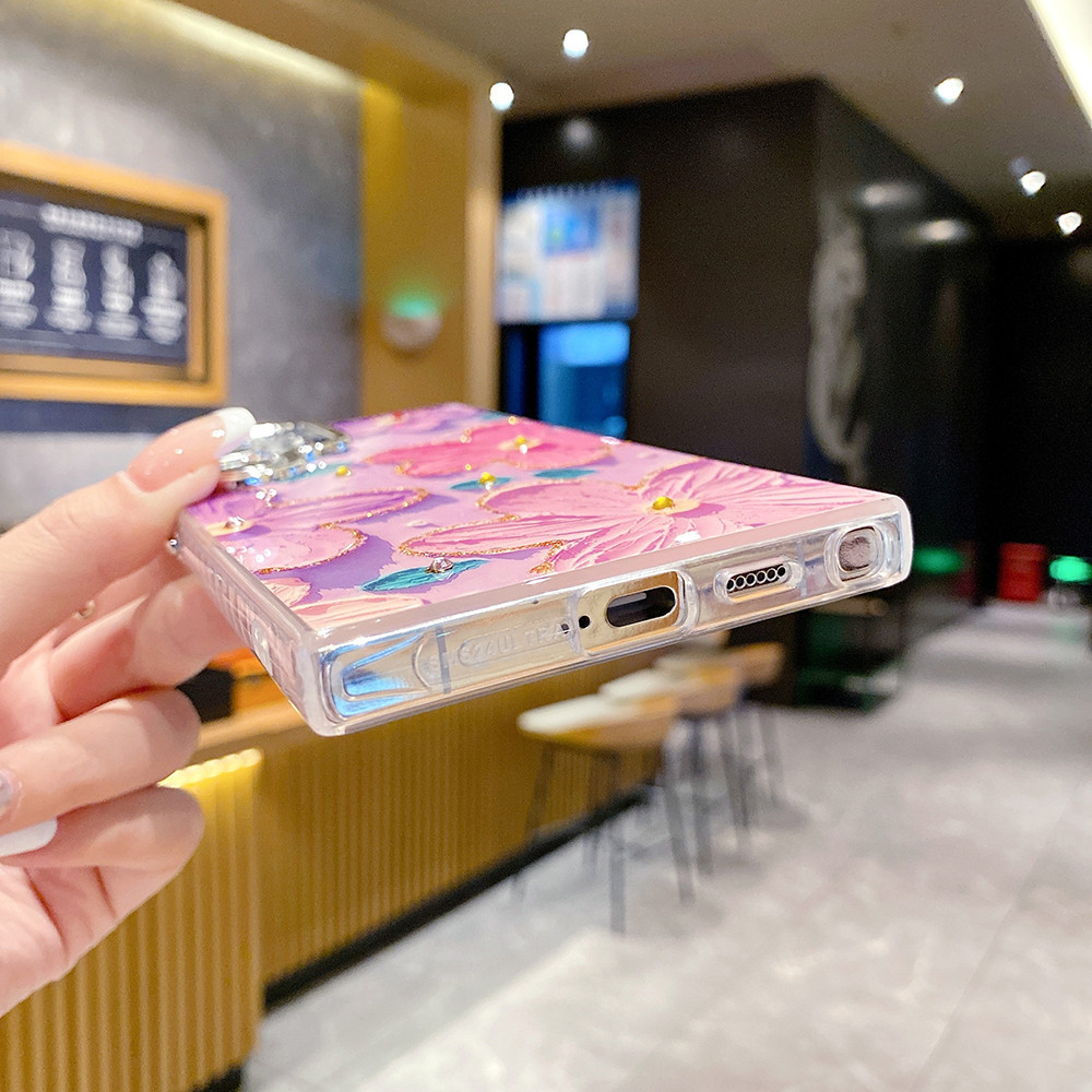 Dành Cho Samsung Galaxy S24 Ultra S22Ultra S23 Plus S24Plus Tranh Sơn Dầu Bướm Hoa Ốp Lưng Điện Thoại Samsung Galaxy S24 Plus S23Plus S23Ultra Silicon Mềm Chống Rơi TPU