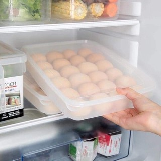 khay đựng trứng hôp nhựa trong suốt đựng 24 quả , có nắp đậy tránh va đập rơi vỡ 6786