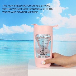 Bình lắc điện Dung tích 600ml Cốc trộn di động USB có thể sạc lại Cốc lắc cho hỗn hợp Protein mịn igh Speed Protein Shaker Chai shopidaevn