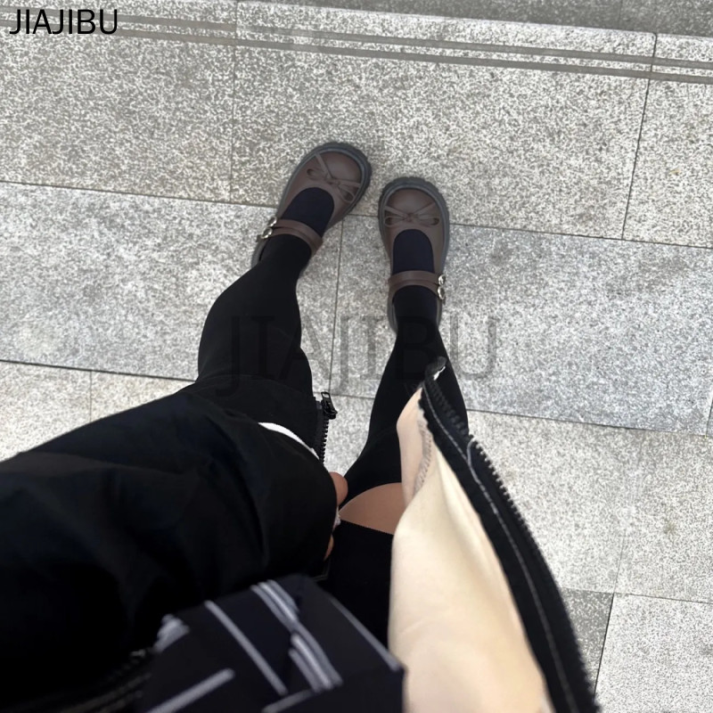Giày Lolita Đồng Phục JK Nhật Bản Fashion Ladies Casual Doll Shoes Giày Công Chúa Nơ Màu Nâu Dễ Thương Korean Fashion Platform Mary Jane Shoes Giày Da Nhỏ Gót Dày Chống Trượt Giày Đi Học Màu Đen Giày Cosplay Phong Cách Đại Học Anh Quốc