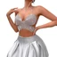 Pealike Nữ Kim Cương Giả Bướm Dây Cổ Camisole Hộp Đêm Đảng Trang Sức Cơ Thể