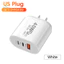 Sạc USB C 40W Sạc 3 Cổng Loại C Sạc Điện Thoại Di Động PD Power Adapter Cho QC3.0 mới