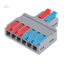 Bộ chia nhanh Đầu nối dây 2 trong 4 / 6 Out Đầu nối cáp nối đa năng mới