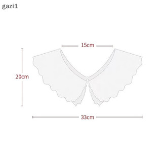 [Gazi1] Áo Sơ Mi Nữ Ngọt Ngào Búp Bê Có Thể Tháo Rời Cổ Giả Rỗng Ren Hoa Xù Viền Cổ Giả Người Phụ Nữ Cổ Áo Giả Khăn Choàng Boutique