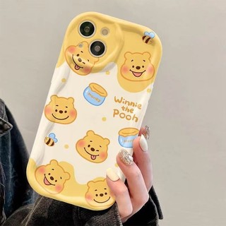 Ốp Điện Thoại Di Động Disney Winnie The Pooh Cho IPhone 11 15 14 13 Pro Max 12 / 8se 7 Plus XS Chất Liệu Silicon Chống Thấm Nước Và Chống Sốc Covre