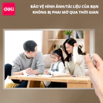 (VOUCHER 100K) Máy Ép Nhiệt Khổ A3 A4 Deli Máy Ép Plastic Bảo Vệ Tài Liệu Máy Cán Màng Ảnh Sắc Nét - Công Suất 400W — ảnh 2