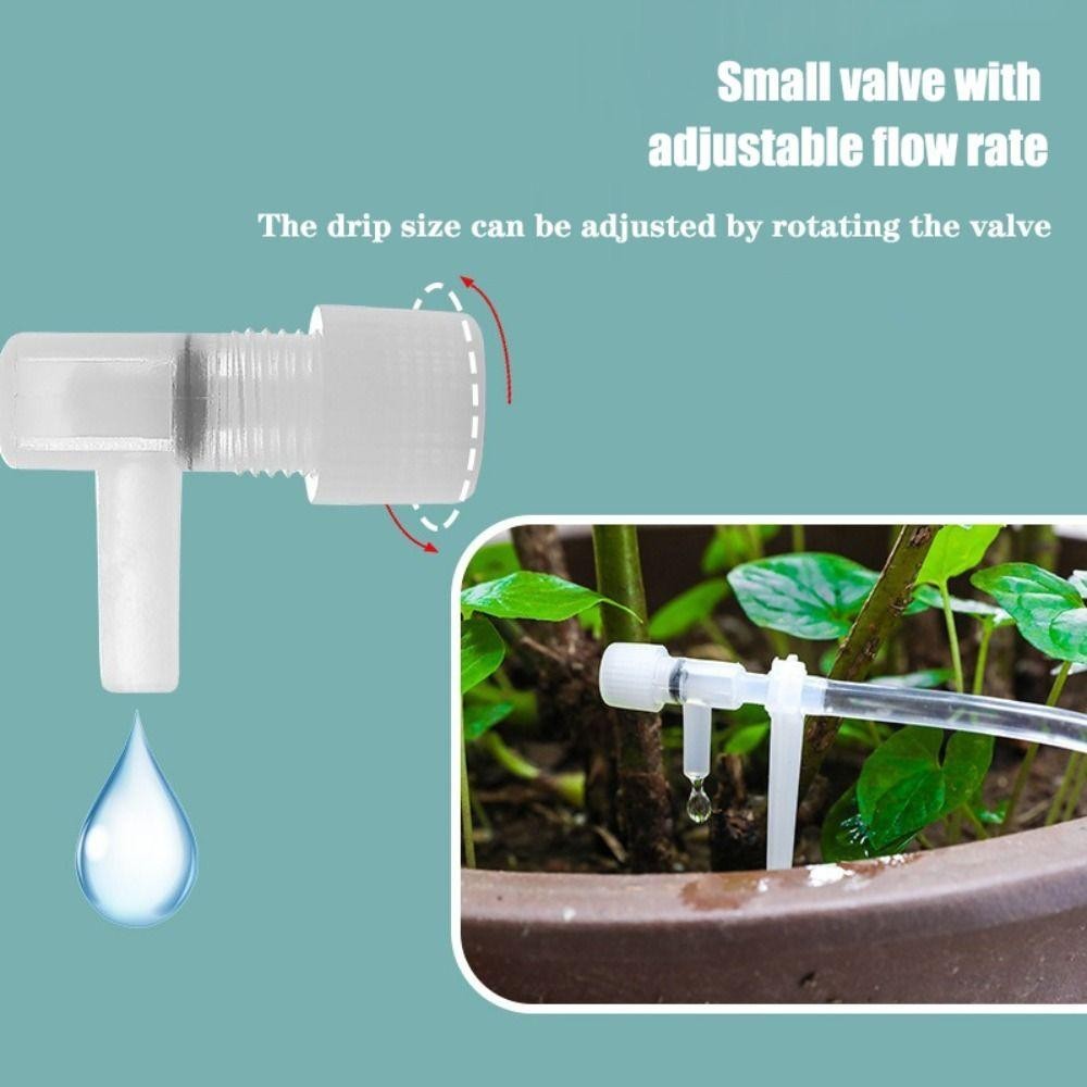 Hệ thống tưới cây trồng WOODNEST, Bộ tưới nhỏ giọt vườn 10 / 20 / 30M có thể điều chỉnh, Ống 4 / 7mm nhà kính có van điều chỉnh Thiết bị tưới cây trồng trong chậu