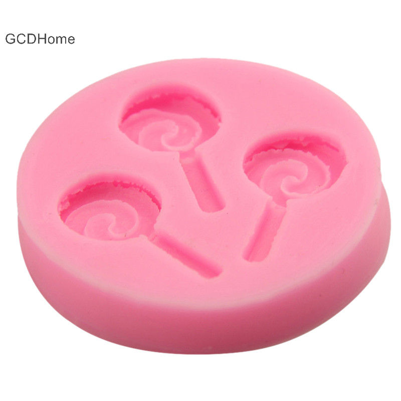Gcdhome Halloween Lollipop Khuôn Silicon Chocolate Fondant Khuôn Nướng DIY HOT