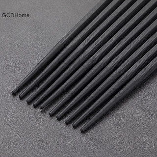Gcdhome 1 Cặp Hợp Kim Trung Quốc Đũa Thực Phẩm Nhật Bản Que Sushi Có Thể Tái Sử Dụng Chống Trượt Máy Rửa Chén An Toàn Hình Tre Cấp Thực Phẩm Chop HOT