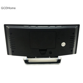Gcdhome 7 Inch Đồng Hồ Báo Thức Kỹ Thuật Số Cong Có Thể Điều Chỉnh Độ Sáng Led Điện Tử Kỹ Thuật Số Đồng Hồ Để Bàn Số Lớn HOT