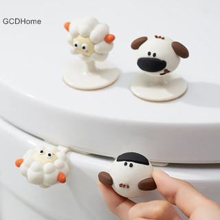 Gcdhome Bồn Cầu Nâng Ghế Động Vật Thiết Kế Hoạt Hình Chảy Máu Cừu Nắp Bồn Cầu Nâng Móc Chống Bẩn Tay Cầm Dụng Cụ Mở Vệ Sinh Nắp Ghế Nâng HOT