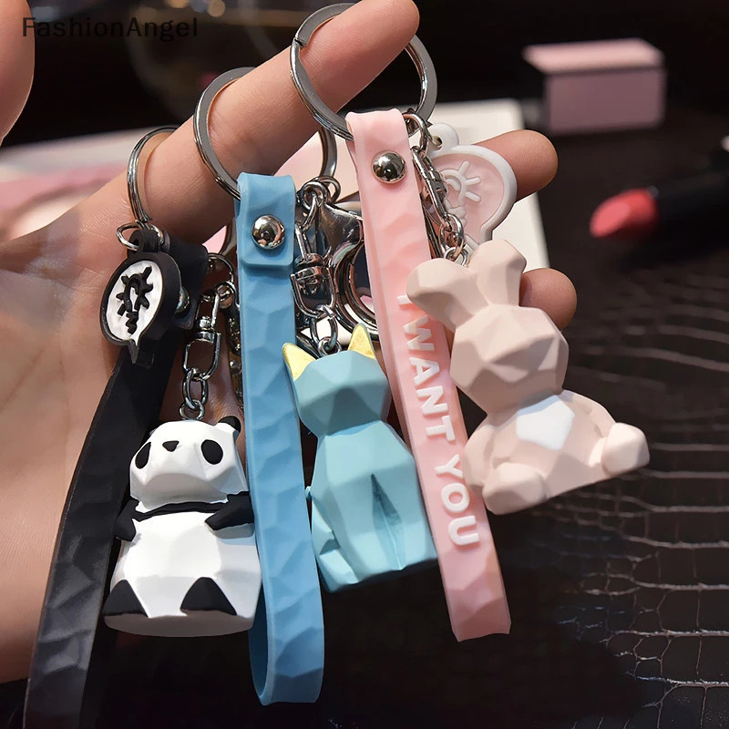 FashionAngel Stereo Móc Khóa Móc Khóa Gấu Trúc Koala Móc Khóa Túi Điện Thoại Mặt Dây Chuyền Vui Nhộn TH