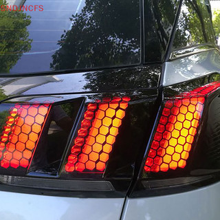 Mới Thời Trang Xe Phía Sau Đuôi Ánh Sáng Tổ Ong Miếng Dán Trang Trí Rỗng Decal Miếng Dán Đang Bán