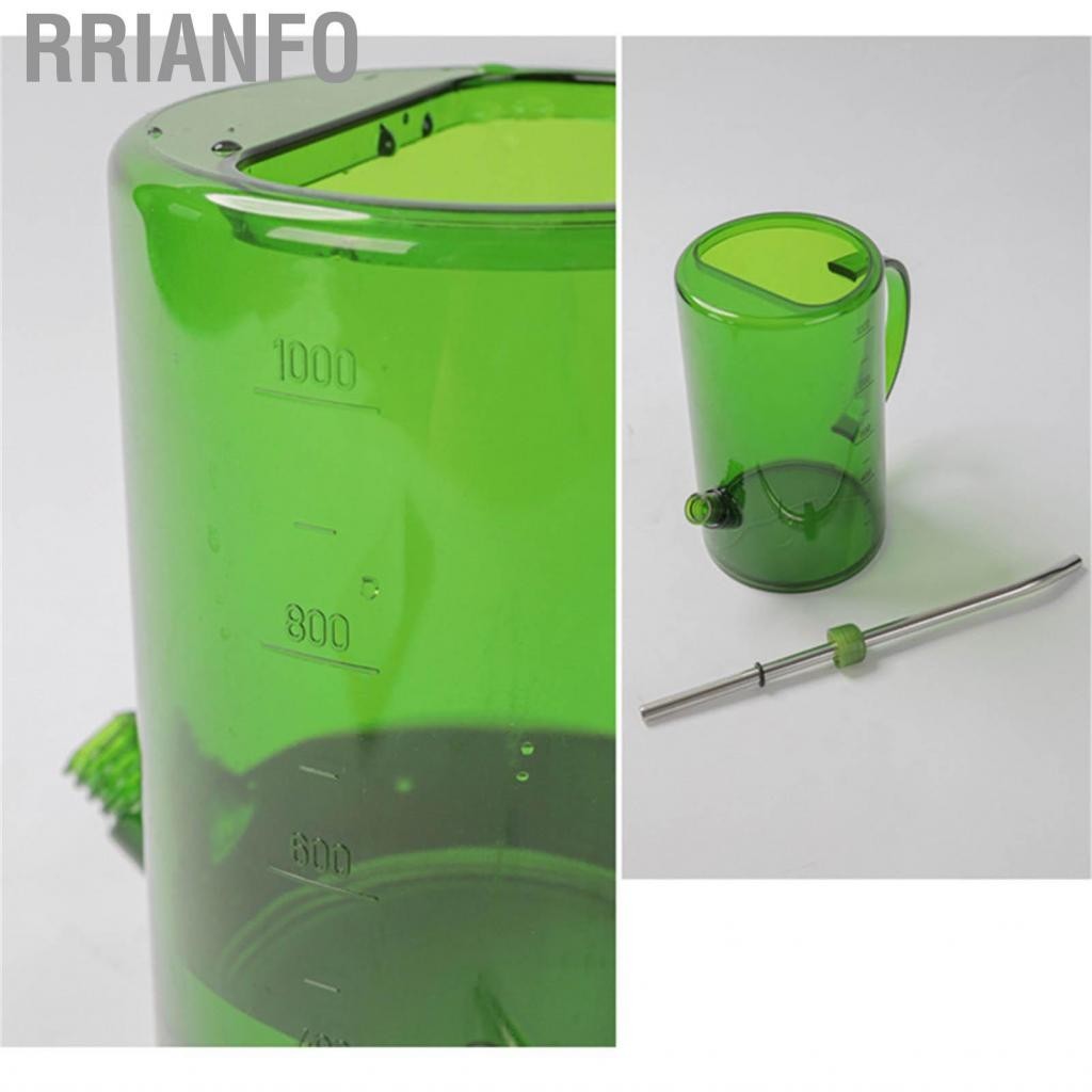Rrianfo 1L Watering Can PP Fully Transparent Indoor Plants with Long Spout for Garden