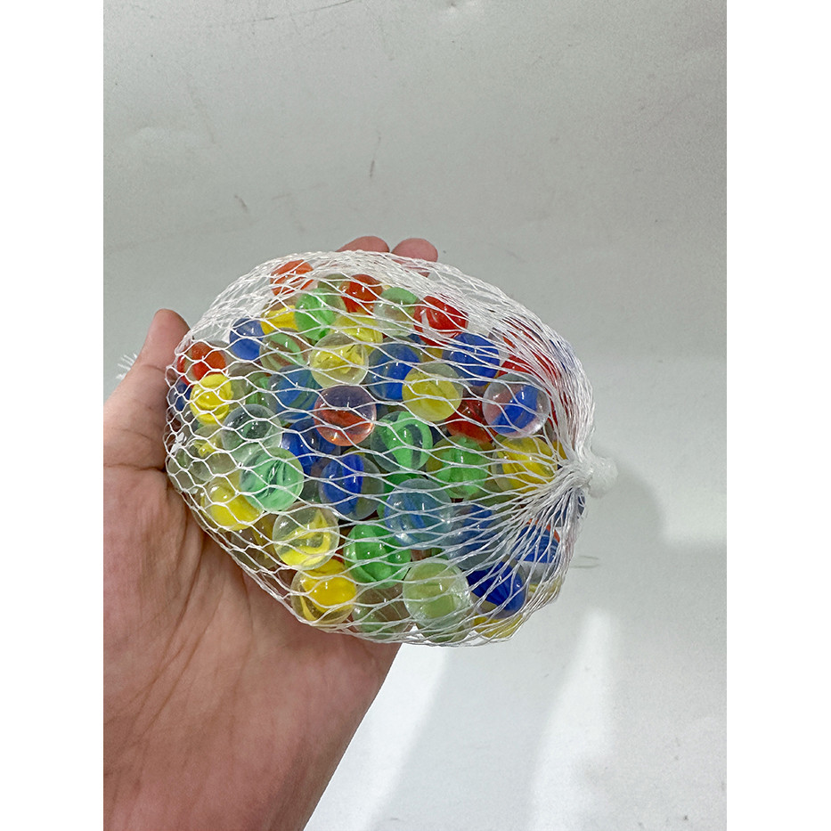 Sỏi Đủ Màu Dạng Bi Trang Trí Bể Cá Cảnh (Túi 220gram)