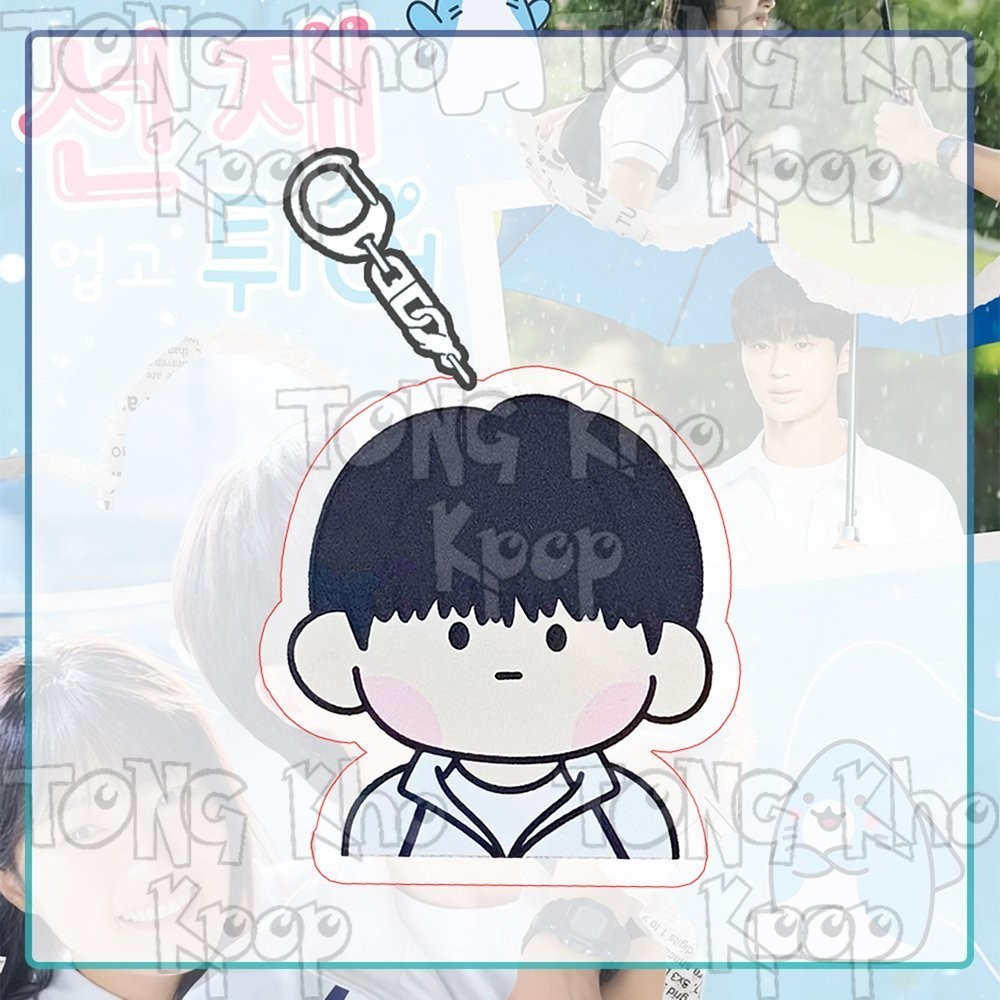 Móc khóa LOVELY RUNNER ver chibi Cõng anh mà chạy in hình phim hàn quốc mica acrylic