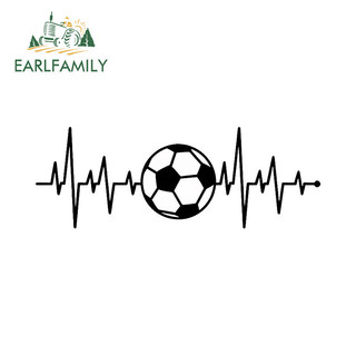 EARLFAMILY 13cm World Cup Bóng Đá Điện Tâm Đồ Dễ Thương Nhãn Dán Xe Hơi Cá Tính Chống Nắng Xe Tải Xe Máy Gương Chiếu Hậu Vinyl Đề Can Trang Trí Chống Trầy Xước