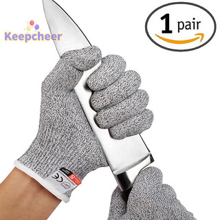 [Keepcheer] Găng tay chống cắt an toàn HPPE Level 5 Công nghiệp cường độ cao Làm vườn nhà bếp Cắt kính chống cắt đa năng [Mới]