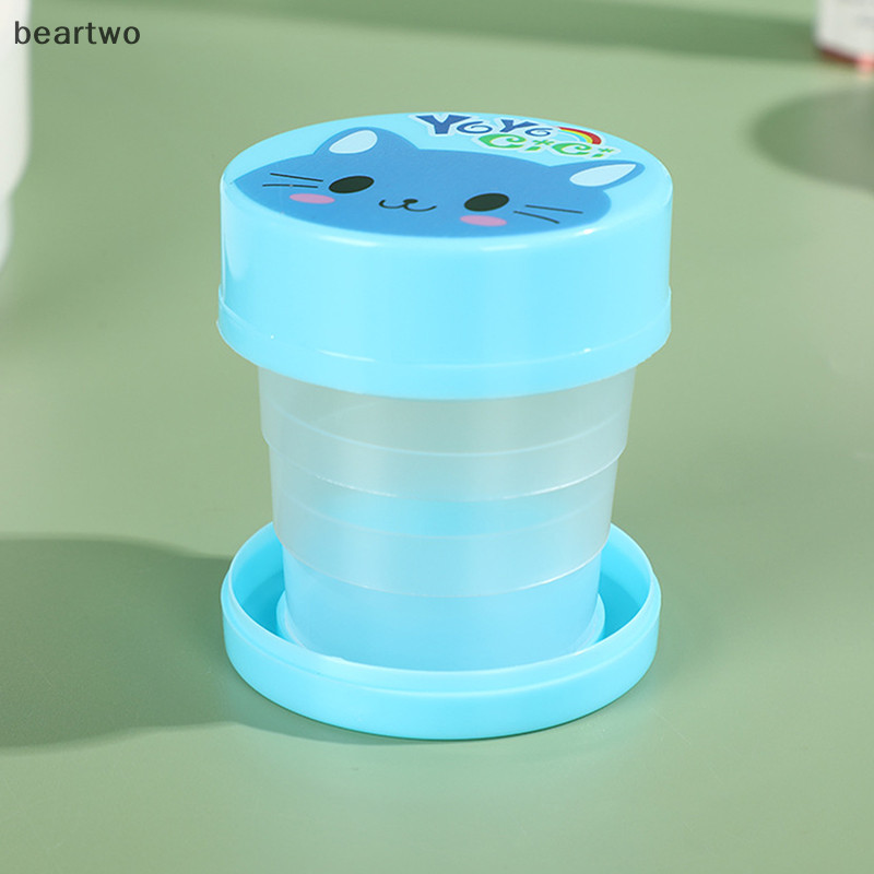 < Beartwo > Chai nước gấp có thể thu vào bằng nhựa di động Du lịch ngoài trời Kính thiên văn có thể gập lại Chai uống nước gấp Kính nước đẹp