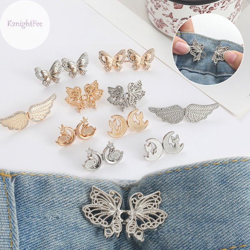 K2nightfee Thời Trang Cánh Quần Thắt Lưng Kẹp Có Thể Điều Chỉnh Khóa Quần Jean Có Thể Tháo Rời Khóa Pin Phụ Kiện Quần Áo VN