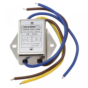 Bộ lọc nguồn Lắp đặt dây hữu ích 1 * 1x 3A / 6A / 10A Chống nhiễu