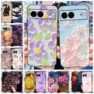 Ốp Chống Sốc Cho Google Pixel 7 Pro GP4BC / Pixel 7 GVU6C GQML3 Ốp Lưng Pixel7 Pro Hoa Phong Cách Mới Vỏ Điện Thoại TPU Mềm