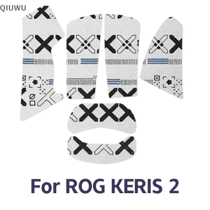 Qiuwu Chuột Grip Tape Sticker Chống Trượt Hút Mồ Hôi Cho ROG Keris 2 / 2 Ace Chuột Chơi Game Không Dây Chống Trơn Trượt Miếng Dán Game Thủ Phụ Kiện.