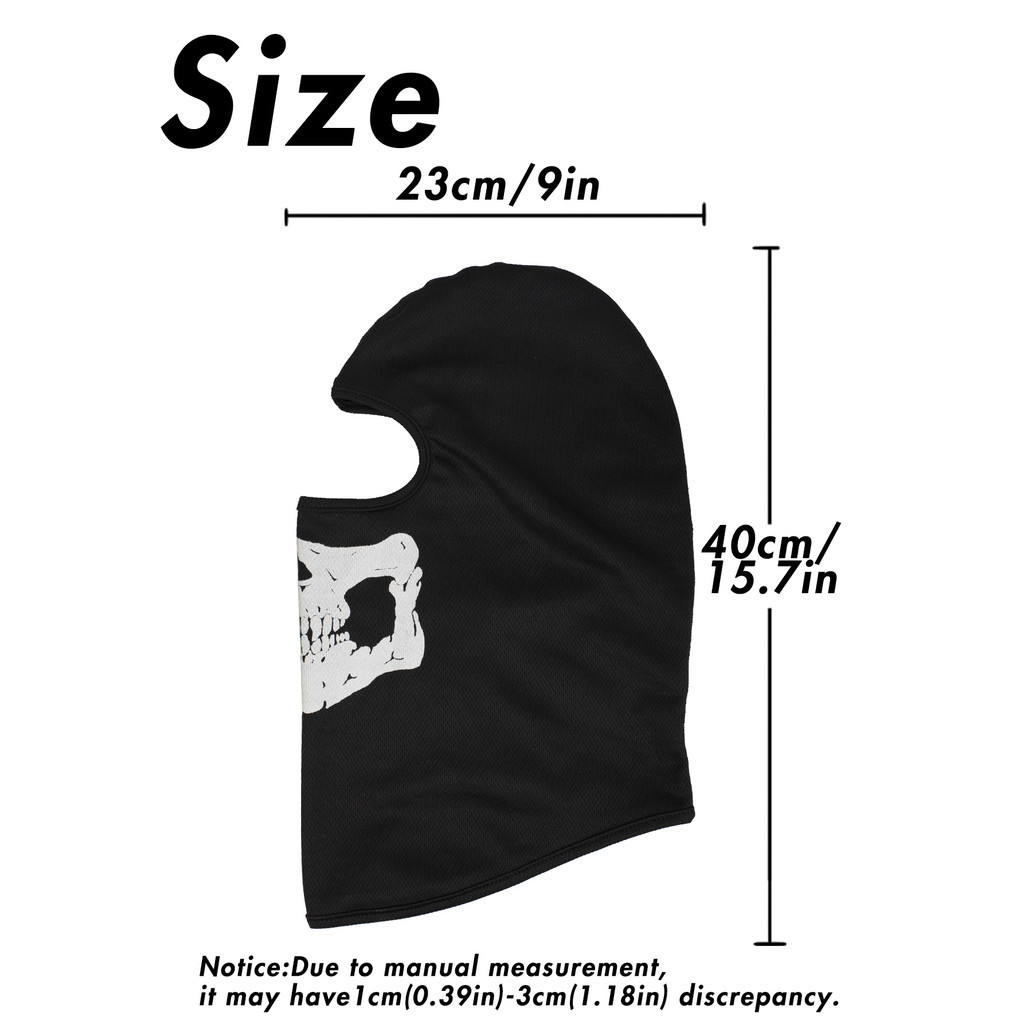 Mặt nạ ma quái Skeleton Balaclava Vỏ đầu kinh dị Đi xe đạp