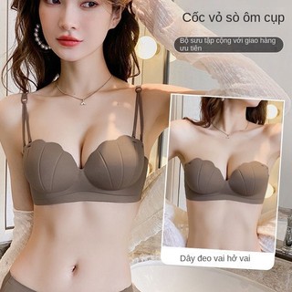 Dây đeo vai có thể tháo rời, đồ lót chống trượt, áo ngực liền mạch gợi cảm dành cho nữ