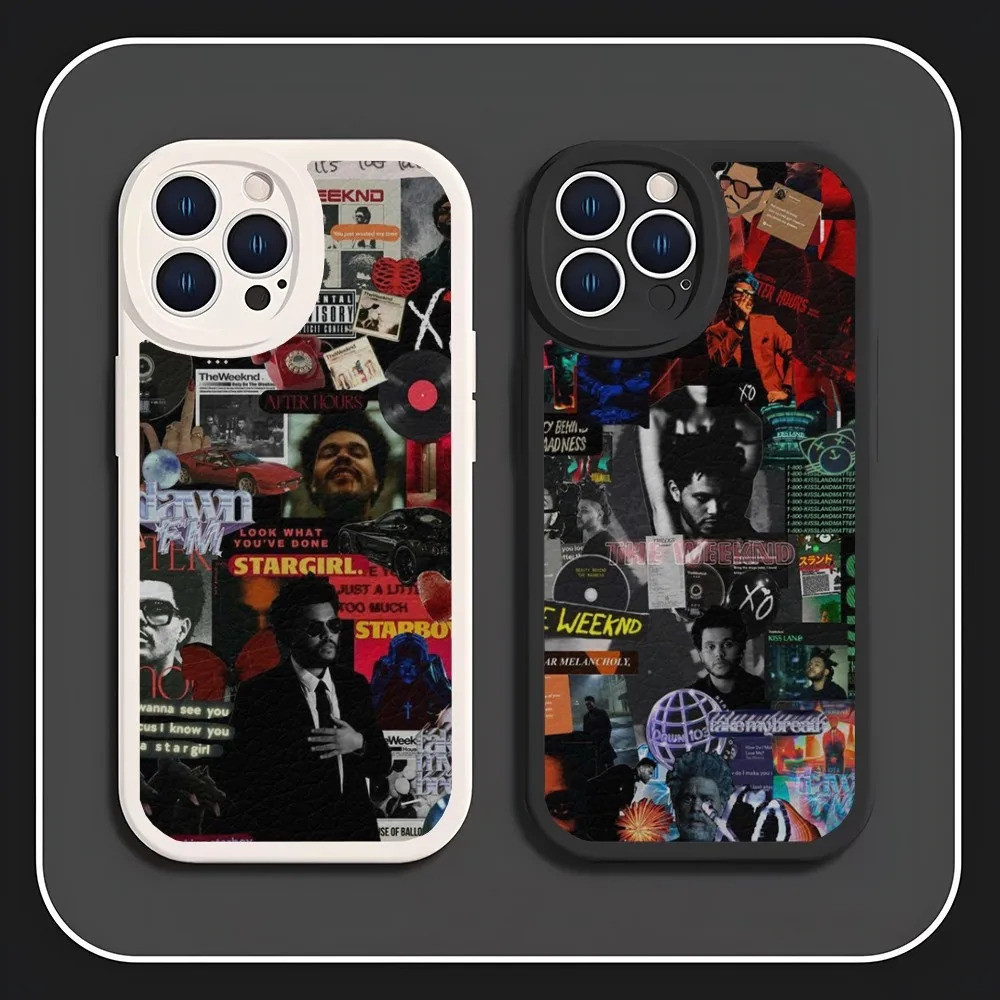 TP-1 The Weeknd XO Singer Ốp Điện Thoại Da Cừu Cho Iphone 17,15 14 Pro Max 11 13 12 Mini X Xr Xs 8 6 7 Puls Se Luxury Mobile