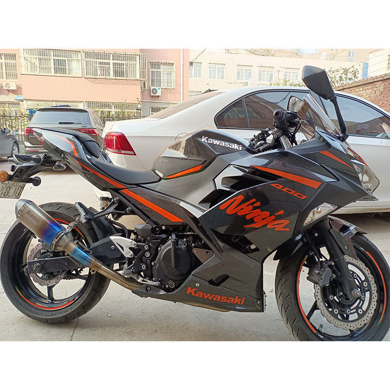 Ninja Dán Vòng Hoa Đầu Máy Dán Kawasaki Ma Thuật Móng Vuốt Xe Máy Full Thân Xe Dán Sửa Đổi 400 Đề Can Chống Thấm Nước
