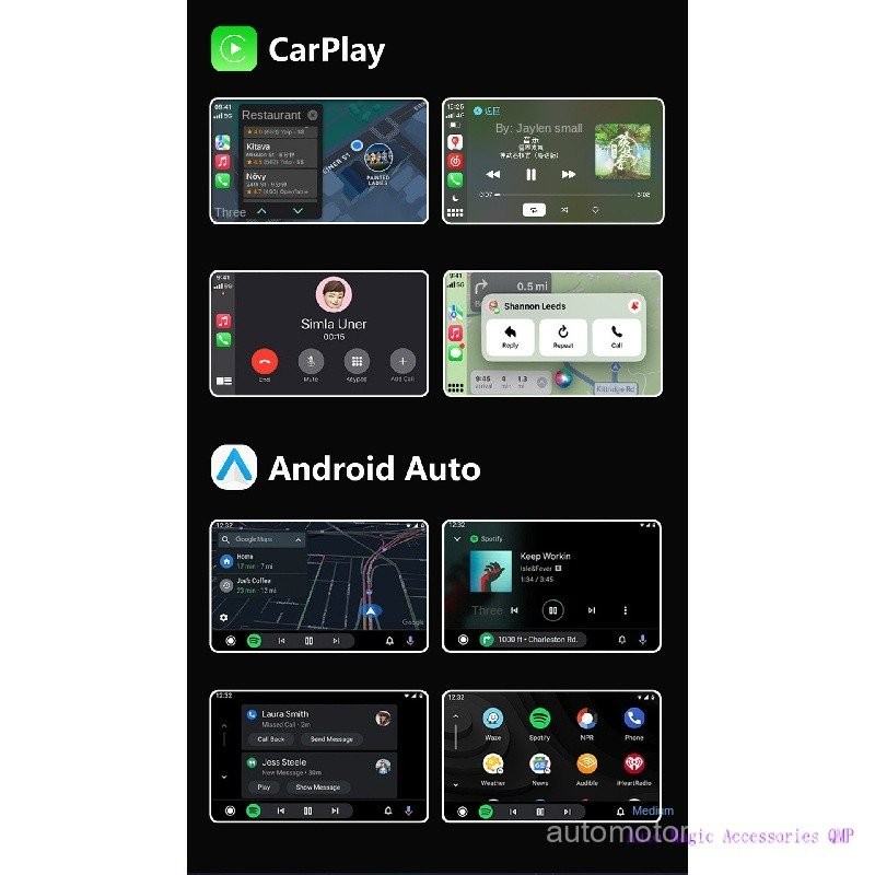 QMP Có Hàng Miễn Phí Vận Chuyển Hộp Android Ô Tô 3 trong 1 Có Dây CarPlay sang CarPlay Không Dây Máy Android Ô Tô Hộp CarPlay Chuyên Dụng Hộp Video Điện Thoại Apple