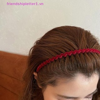 {Fh Fashion} Vòng buộc tóc chống trượt hình sóng thời trang phù hợp với dây buộc tóc nhung dành cho nữ Phụ kiện tóc bé gái Mũ nón.
