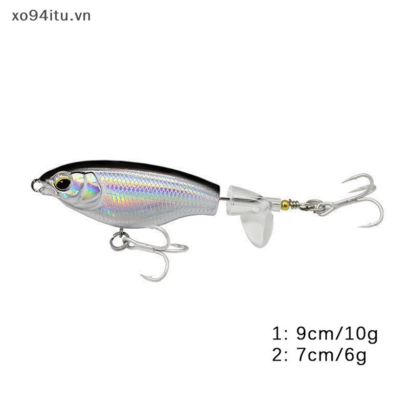 Xoitu 1 Cái Chất Lượng Whopper Plopper Wobblers 7.5cm 6.5g Topwater Popper Mồi Câu Cá Mồi Cứng Xoay Đuôi Mềm Câu Cá VN