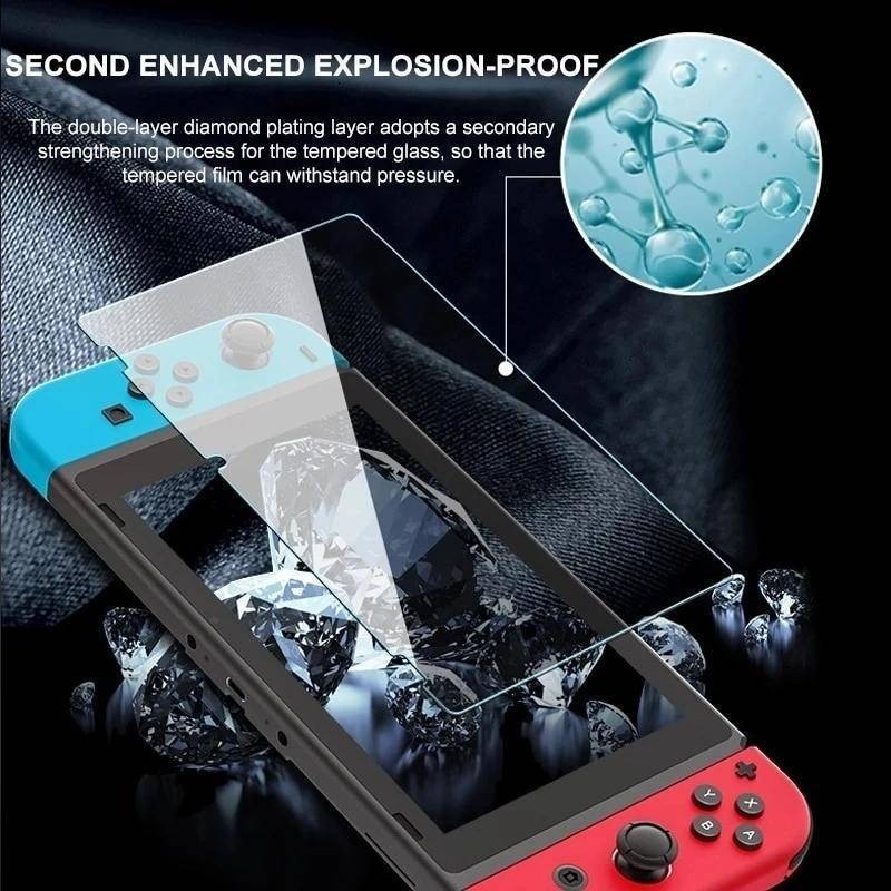 Phim kính cường lực HD 400D cho Nintendo Switch Lite/Oled 5.5/6.2/7 inch, chống trầy xước, chống ánh sáng xanh