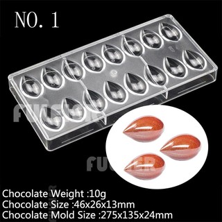 Khuôn socola nhựa cứng-khuôn nhựa mica Tự làm sôcôla Valentine handmade bonbon nhiều mẫu