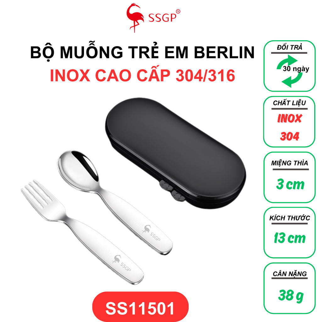 Muỗng ăn dặm cho bé tập ăn cao cấp SSGP - Thìa tập ăn Muỗng cho bé ăn dặm Muỗng silicon cho bé